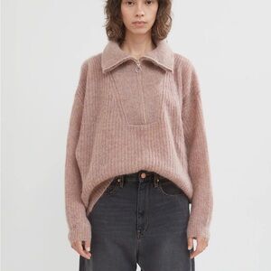 ISABEL MARANT ÉTOILE
Cyclan Mohair Half Zip Sweater XL / 42